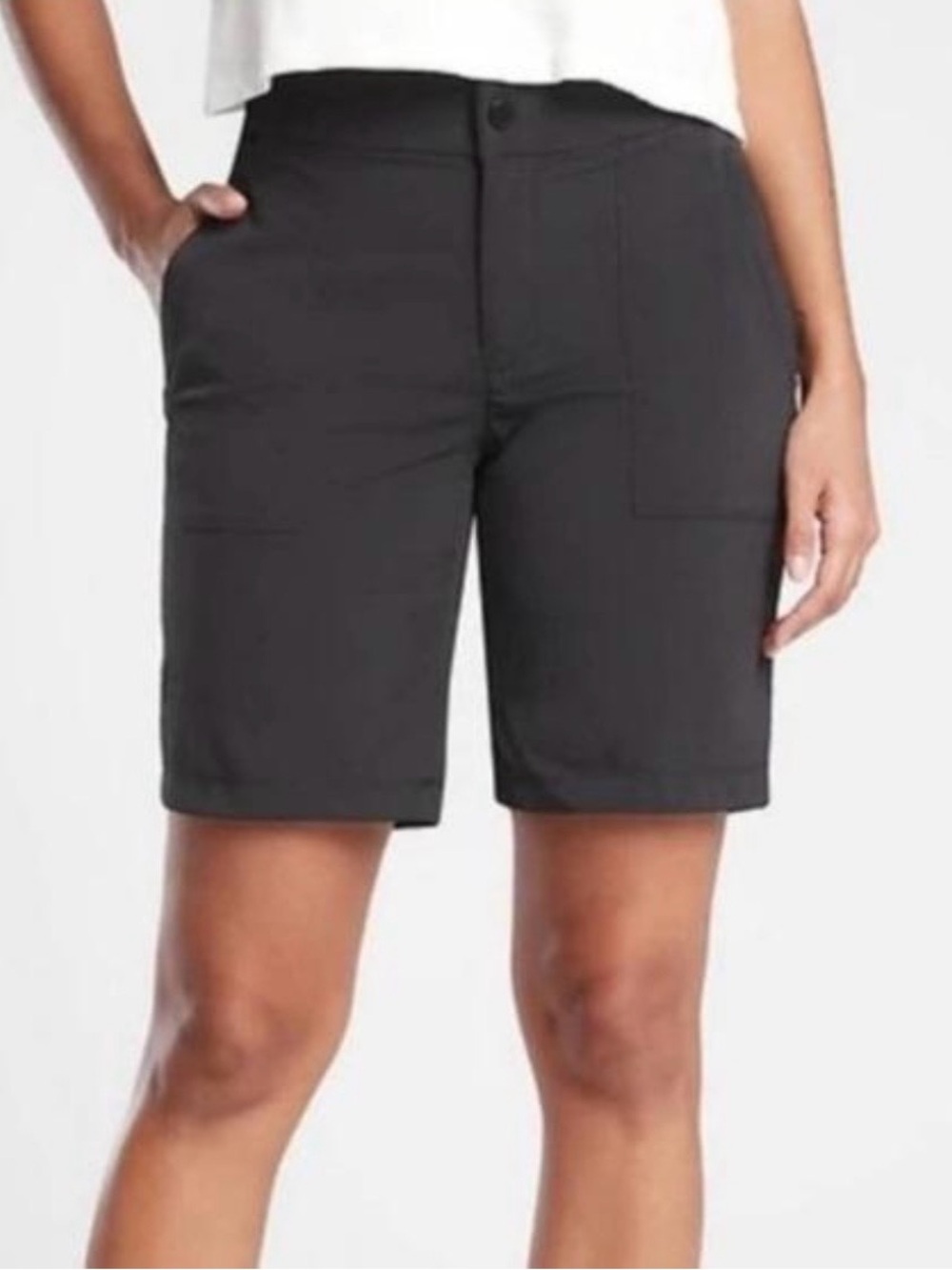 Athleta Trekkie Bermuda 2.0 Shorts | Ripstop Hiking Travel | Womenβs Size 4